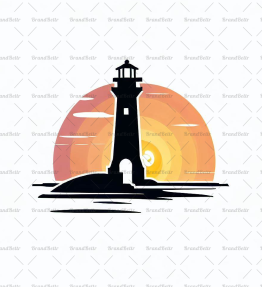 Leuchtturm bei Sonnenuntergang